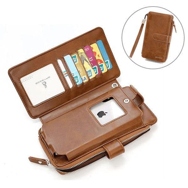 Long Leather Wallet for Unisex