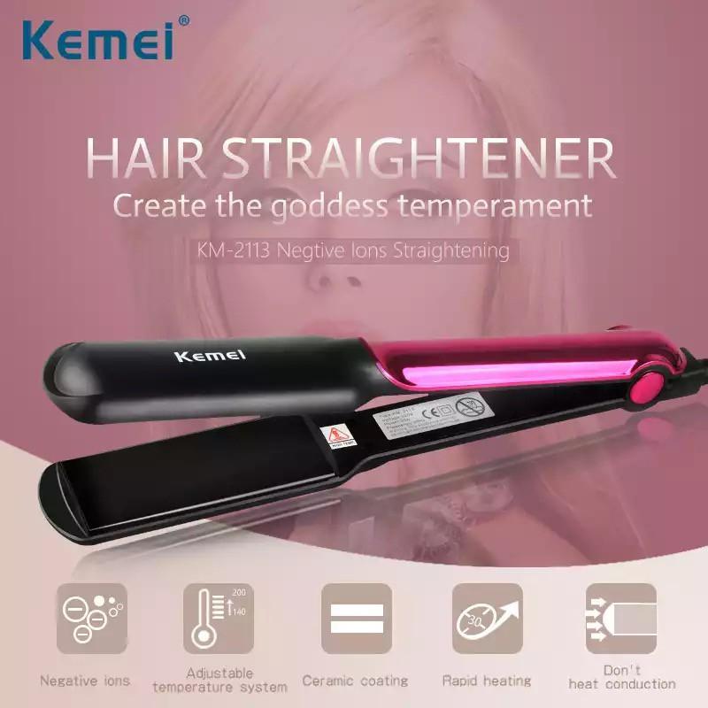 Hair Straightener Curling Irons - Kemei KM-2113