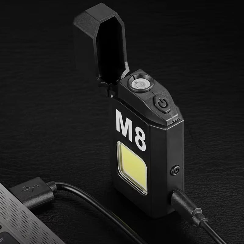 Dual Arc Type-C Rechargeable Electric Lighter With LED Flashlight