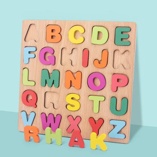 Wooden Alphabet Puzzle Board For Kids